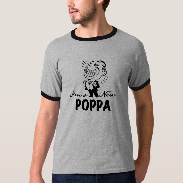 T-shirts et cadeaux Smiling New Poppa (Devant)