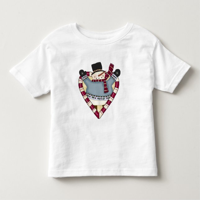 T-shirts et cadeaux Snowman Love (Devant)