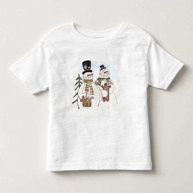 T-shirts et cadeaux Snowmen en pain d'épice (Devant)