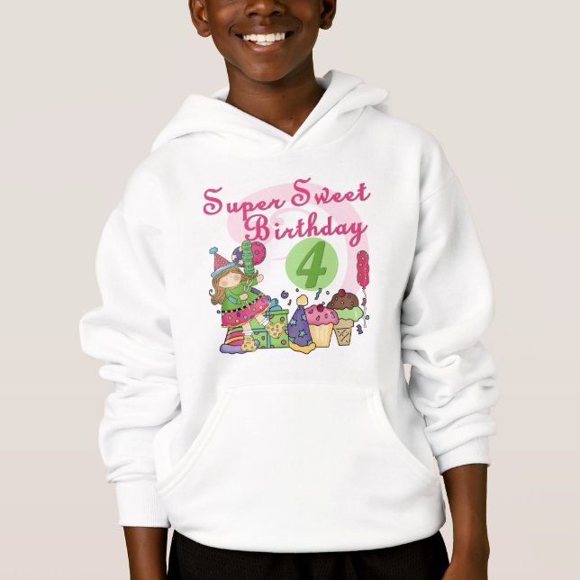 T-shirts et cadeaux Super Sweet 4e anniversaire (Devant)