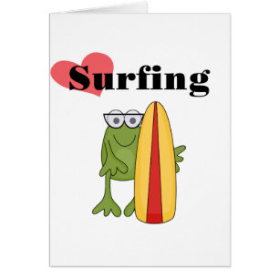 T-shirts et cadeaux surfants de grenouille d'amour