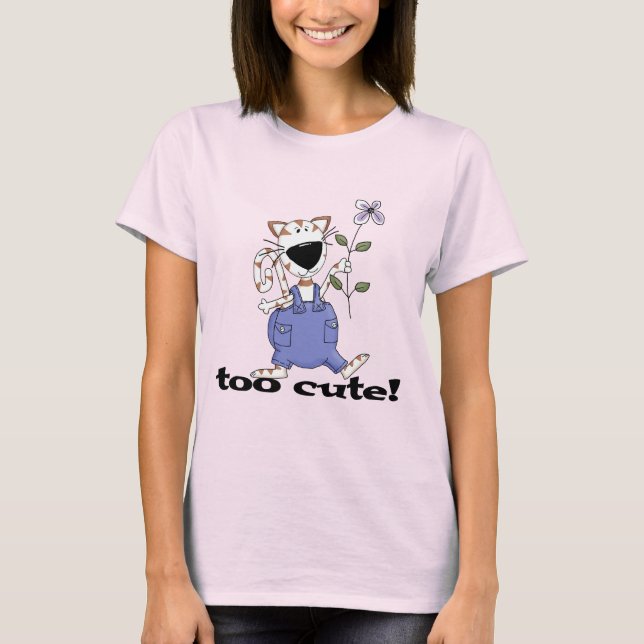 T-shirts et cadeaux trop mignons de chat de Kitty (Devant)
