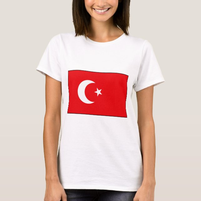 T-shirts et cadeaux turcs de drapeau (Devant)