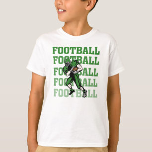 T-shirts et cadeaux verts de joueur de football