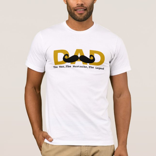 T-shirts et chemises de papa de moustache (Devant)