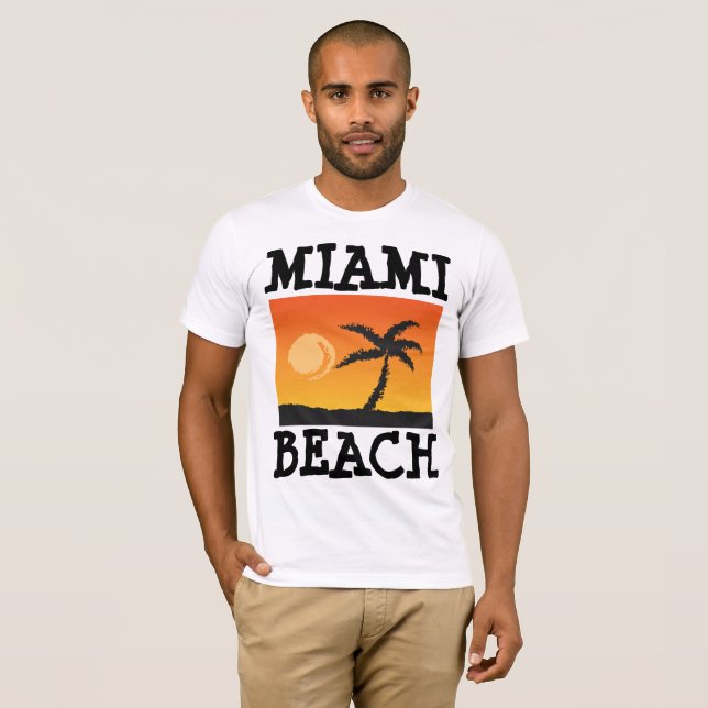 T-shirts et débardeurs MIAMI BEACH FLORIDA (Devant entier)