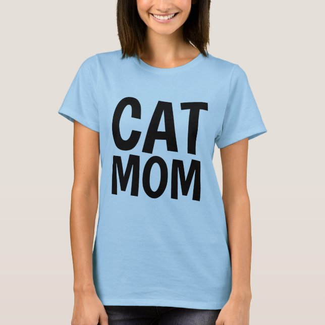 T-shirts et débardeurs roses CAT MOM (Devant)