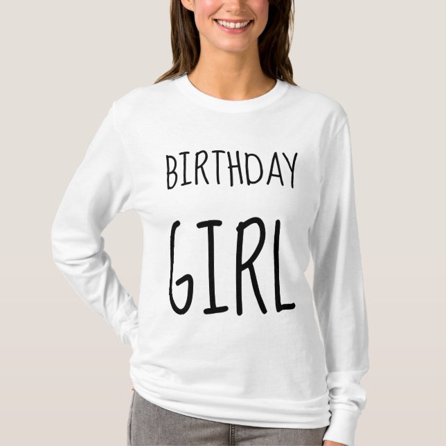 T-shirts et Sweatshirts pour filles d'anniversaire (Devant)