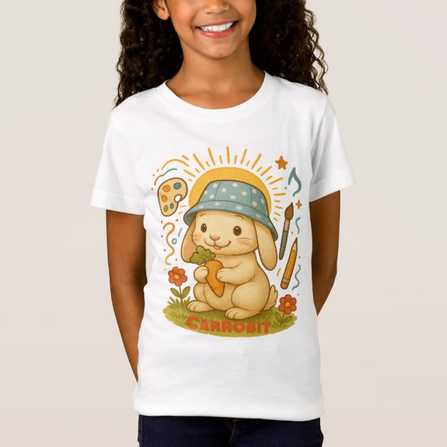 T-Shirts Été De Bunny Cute (Devant)