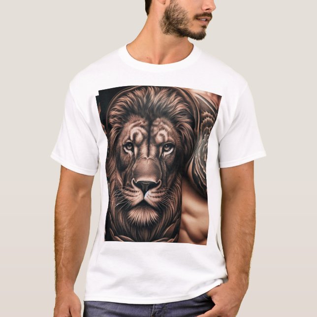 t-shirts face lion "Embrace Your Inner Roar : Lion (Devant)