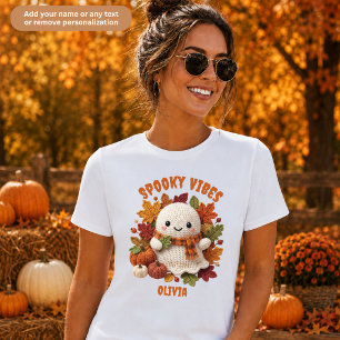 T-Shirts Famille Fantôme Faux Crochet Vibes Sombre