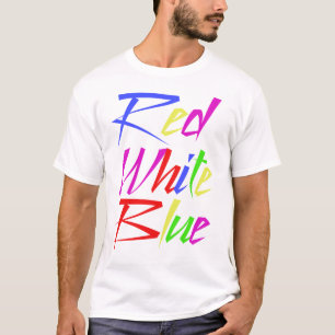 T-shirts faux Trippy de couleurs