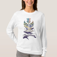 T-shirts féminin aux drapeaux écossais