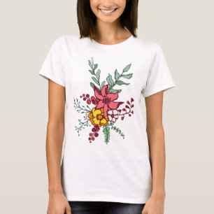 T-shirts féminins floraux abordables