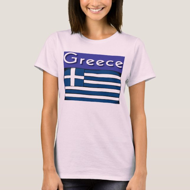 T-shirts féminins grecs (Devant)