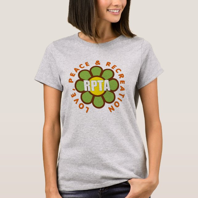 T-shirts femmes Love, Peace & Recreation (Devant)