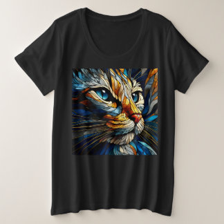 T-Shirts Femmes Plus Taille Avec Expression Art 21