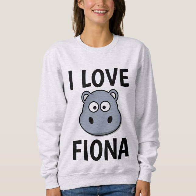 T-shirts FIONA HIPPO, J'AIME LE FIONA (Devant)
