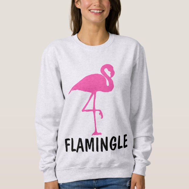 T-shirts FLAMINGLE FLAMANT ROSE (Devant)