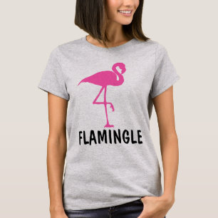 T-shirts FLAMINGLE FLAMANT ROSE