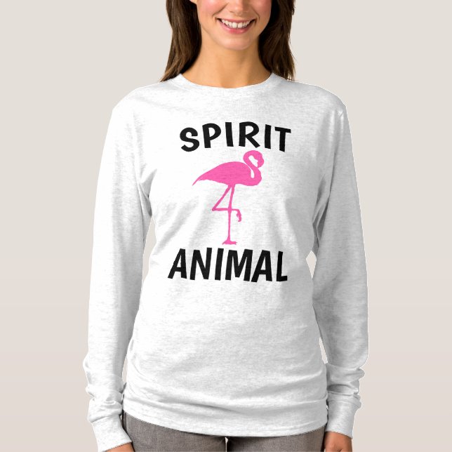 T-Shirts FLAMINGO ESPRIT ANIMAL (Devant)