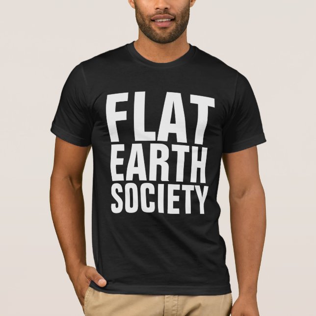 T-shirts FLAT EARTH SOCIETY (Devant)