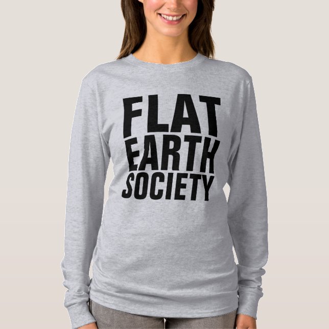 T-shirts FLAT EARTH SOCIETY (Devant)