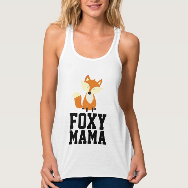 T-shirts FOXY MAMA FOX (Devant)