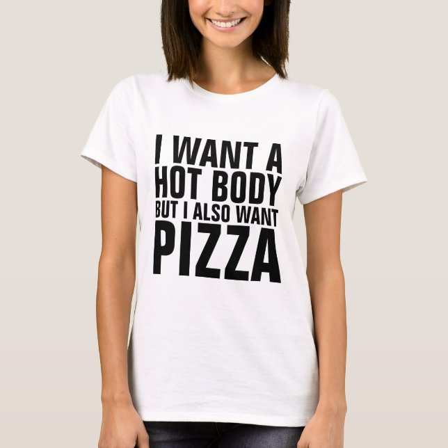 T-shirts Funny Pizza (Devant)