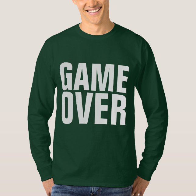 T-Shirts GAME OVER pour hommes (Devant)