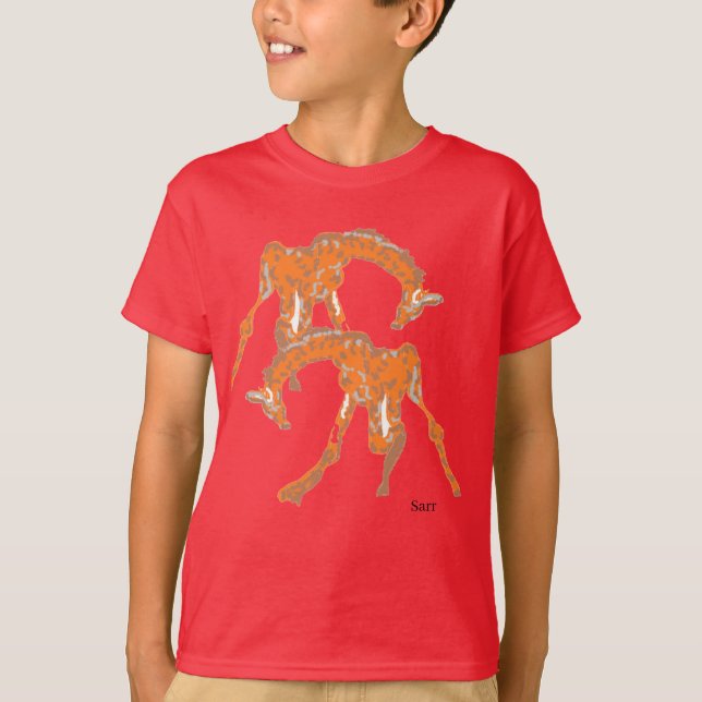 T-SHIRTS GARÇON OU N'IMPORTE QUI : GIRAFFES (Devant)