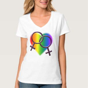 T-shirts gay pride Chemises d'amour lesbiennes pou