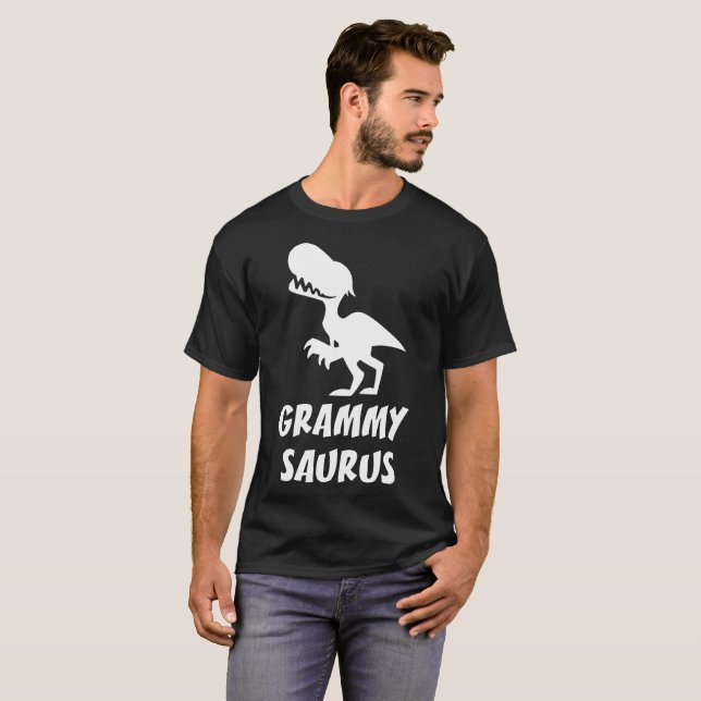 T-shirts grammy d'amie de saurus (Devant entier)