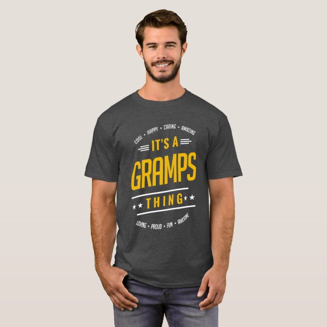T-shirts Gramps Thing cadeaux (Devant entier)