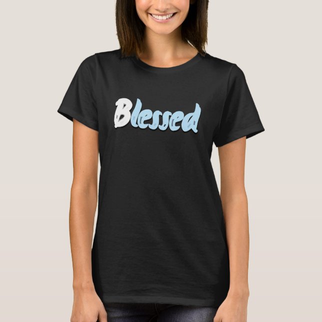T-shirts graphiques Blessed Drippng assortis aux b (Devant)