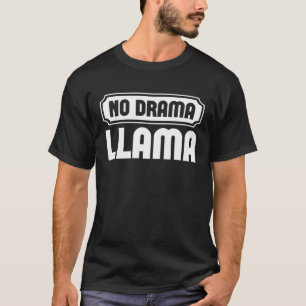 T-shirts graphiques No Drama Llama pour femmes et