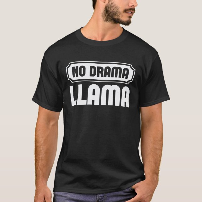 T-shirts graphiques No Drama Llama pour femmes et  (Devant)