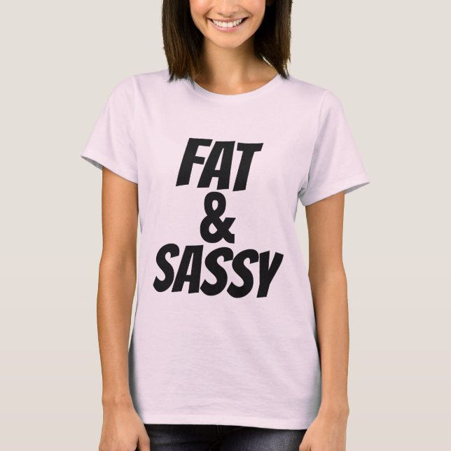 T-shirts GRAS ET SASSY, plus taille (Devant)