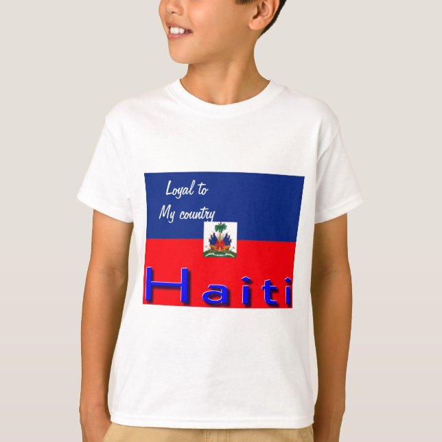 t-shirts haiti flag (Devant)