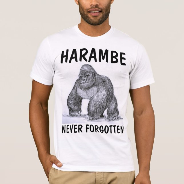 T-shirts HARAMBE GORILLA (Devant)
