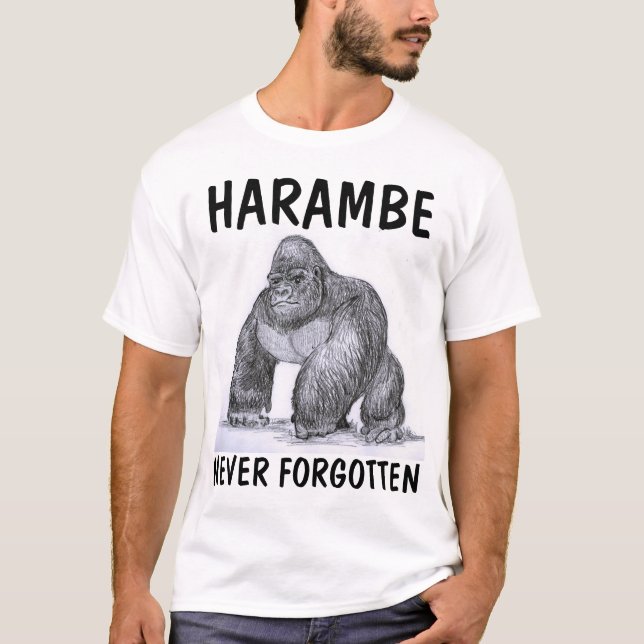 T-shirts HARAMBE GORILLA (Devant)
