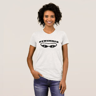 T-shirts Hashtag #nageur pour les passionnés de na