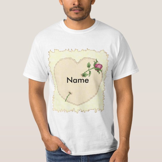 T-shirts Heart Rose (Devant)