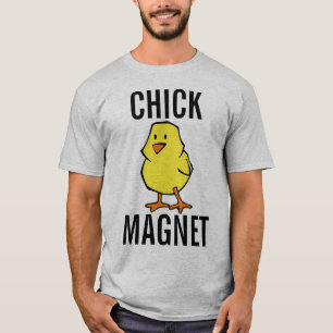 T-SHIRTS HOMMES AMUSANTS, MAGNET POULET