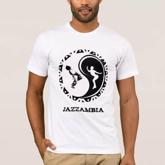 T-shirts hommes de Jazzambia Yin Yang (Devant)