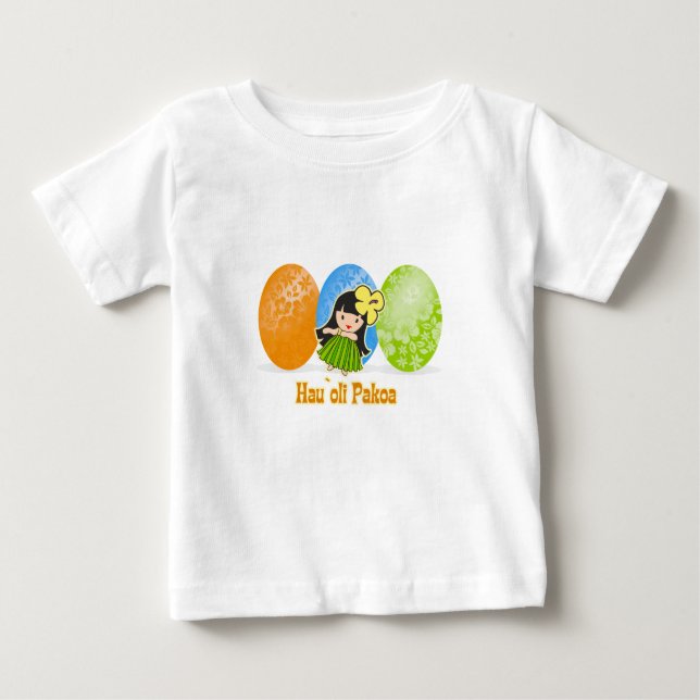 T-shirts Hula Girl Easter Egg Kids (Devant)