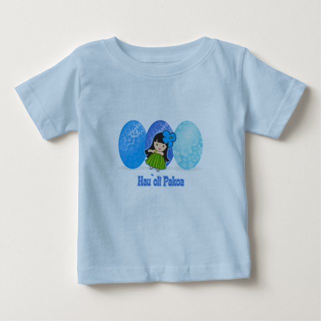T-shirts Hula Girl Easter Egg Kids (Devant)
