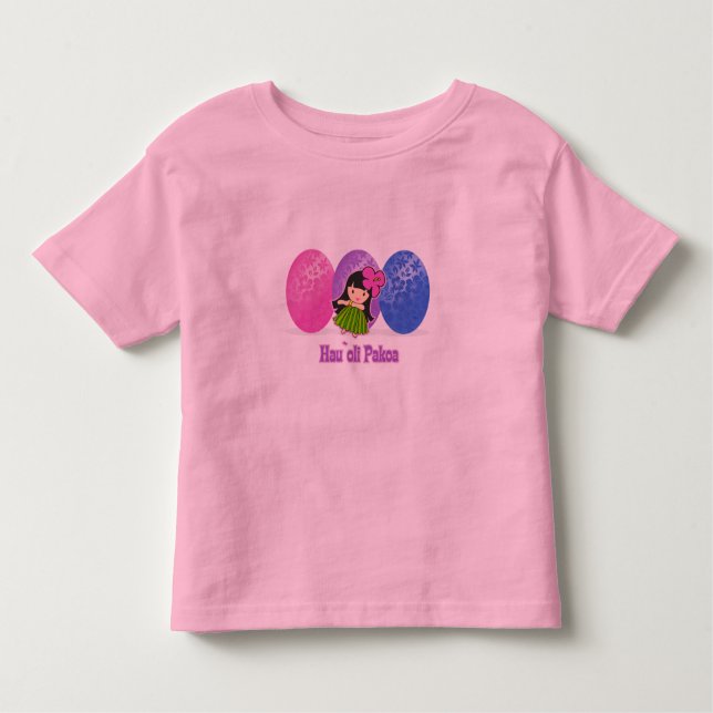 T-shirts Hula Girl Easter Egg Kids (Devant)