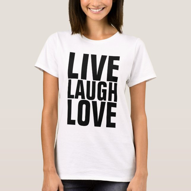 T-shirts inspirés, LIVE RIGH LOVE (Devant)