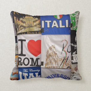 T-shirts italiens dans un coussin
